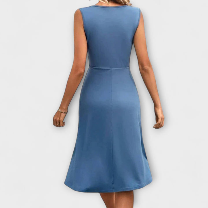 Lina - Vestido de Verão com Decote Cruzado