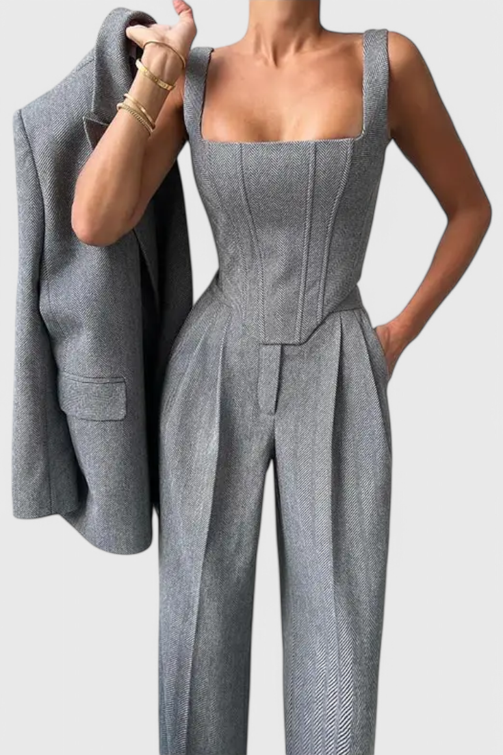 Evena - Fato de Calças para uma Elegância Confiante