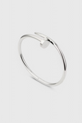 Pulseira Minimalista Inspirada em Cravos de Prata Esterlina
