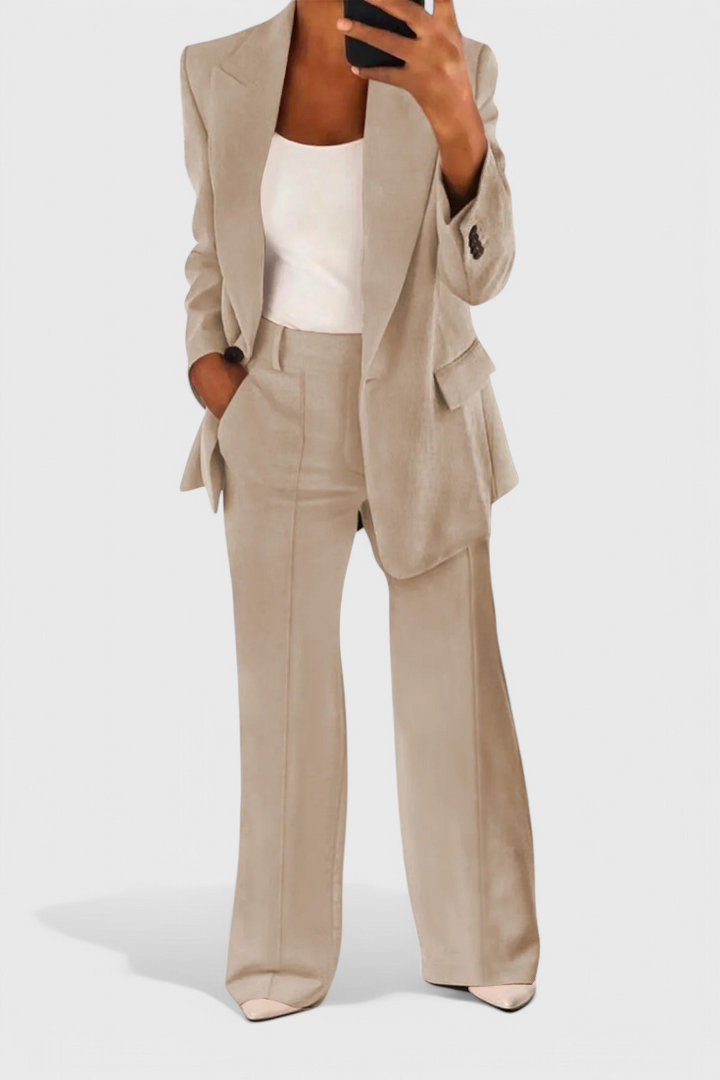 Kaia Conjunto Elegante de 2 Peças para o Trabalho e Muito Mais