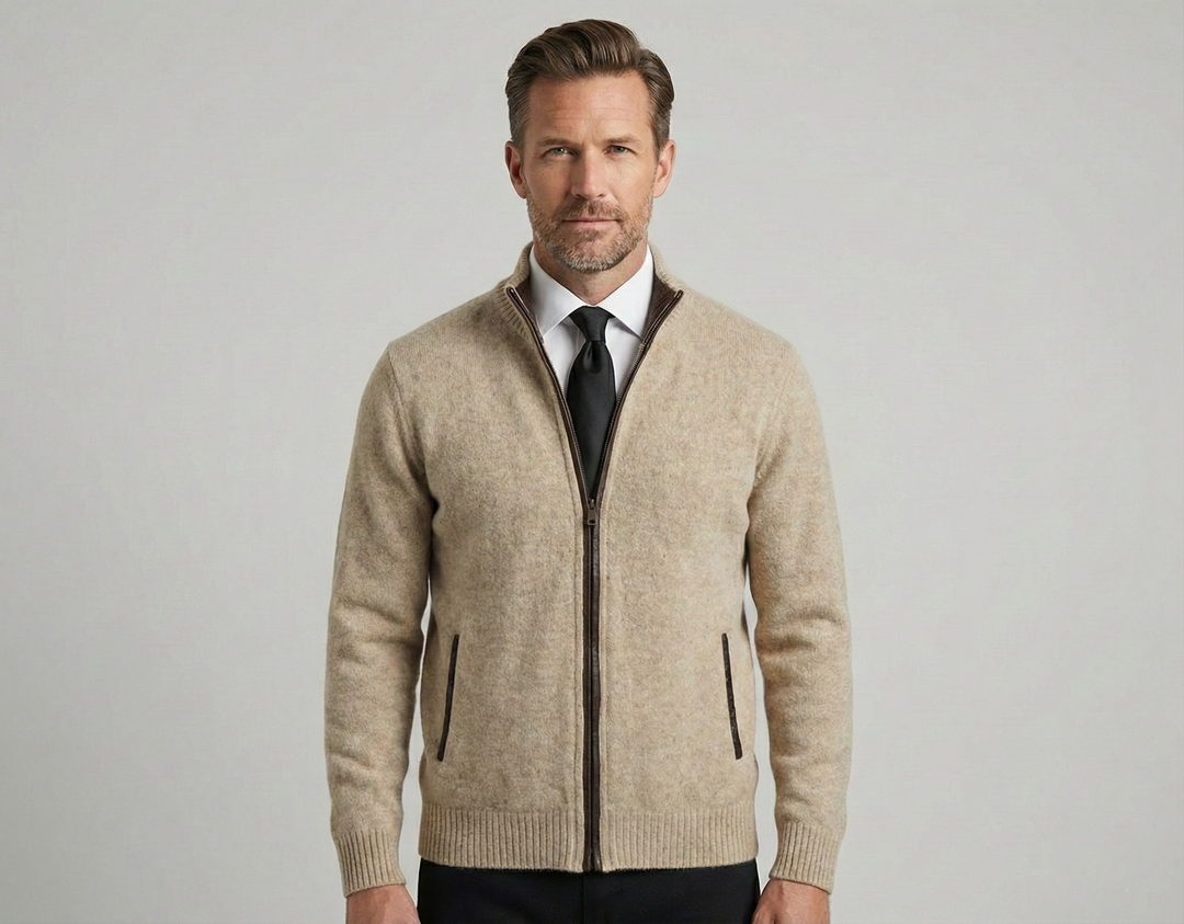 Leandro | Cardigan de Lã Merino