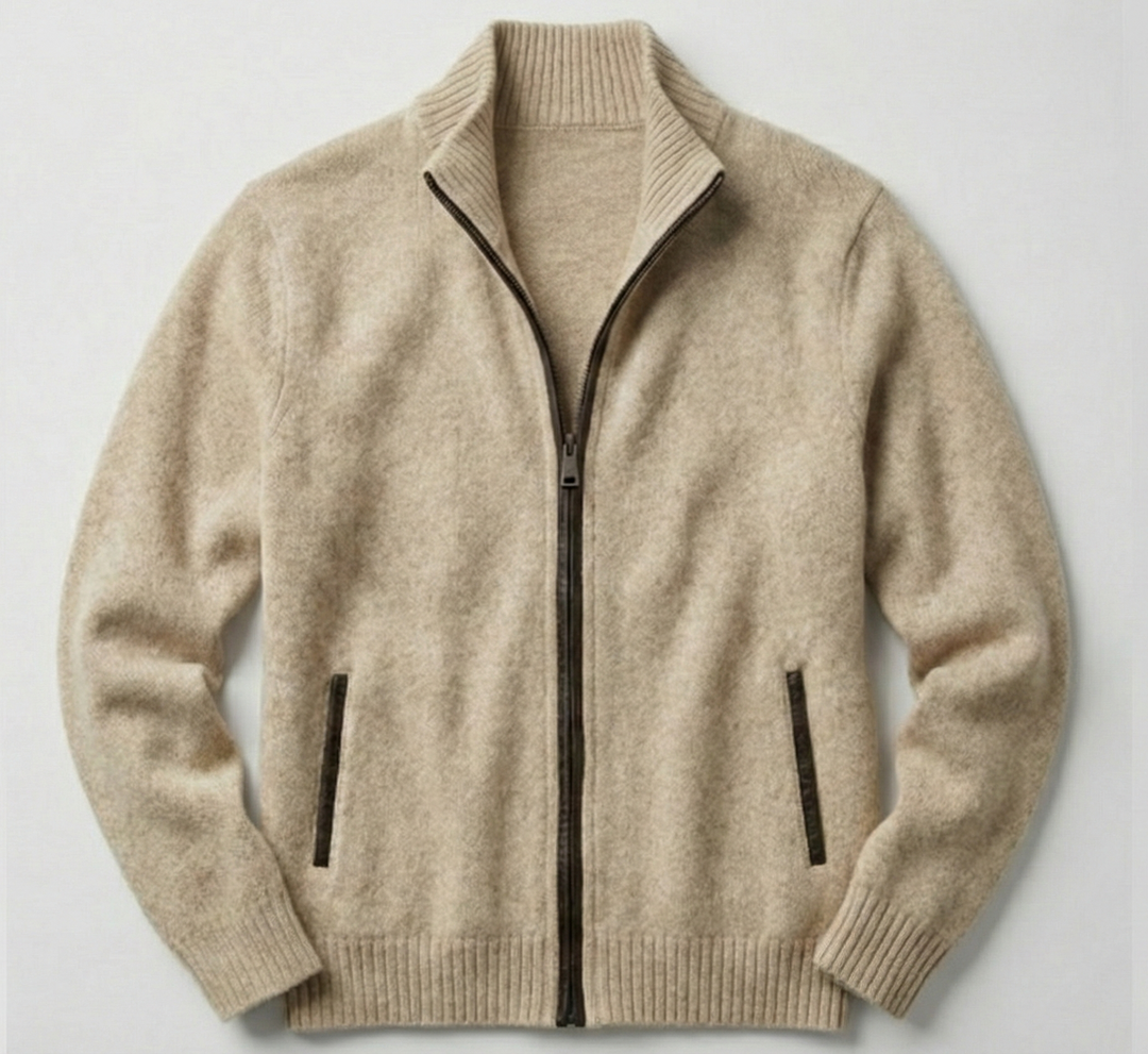 Leandro | Cardigan de Lã Merino