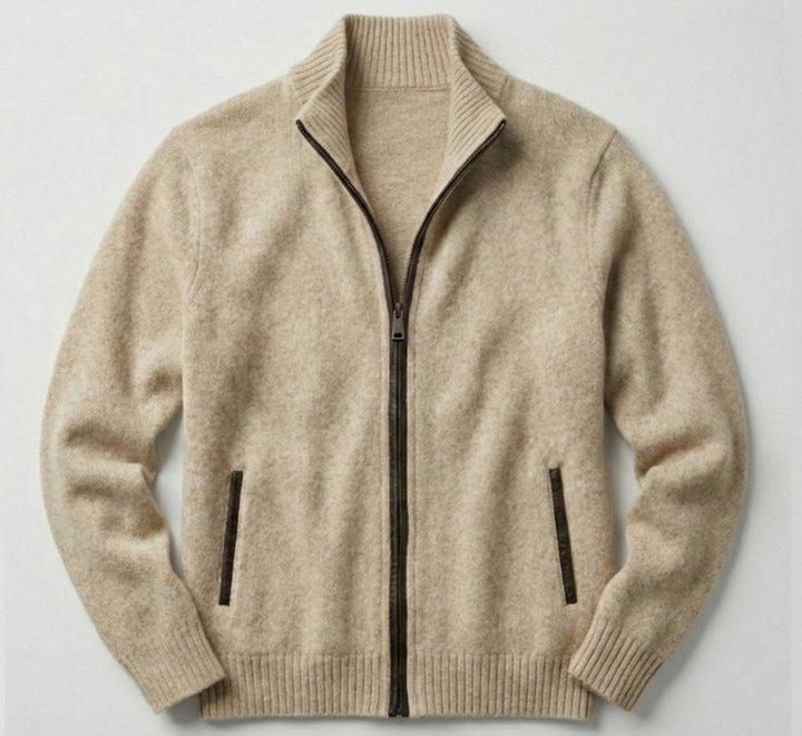 Leandro | Cardigan de Lã Merino