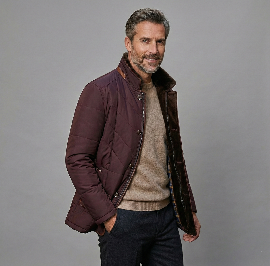 Tomás | Casaco Elegante com Gola Clássica