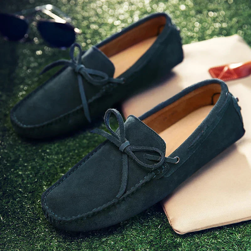 Mocassins Casuais de Camurça para o Verão