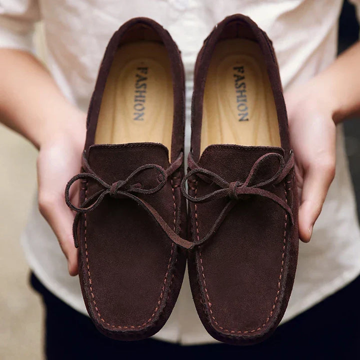 Mocassins Casuais de Camurça para o Verão