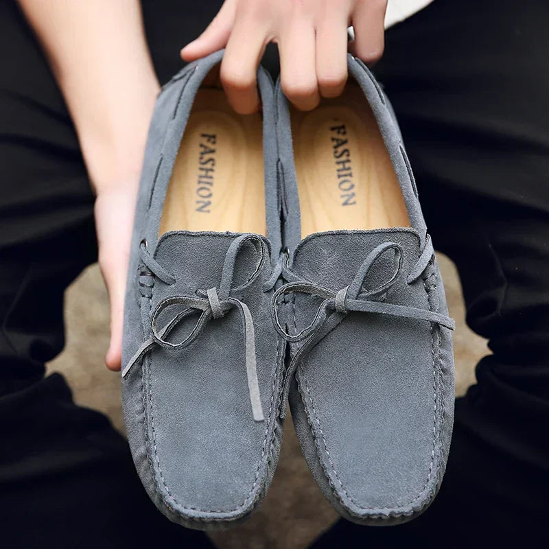 Mocassins Casuais de Camurça para o Verão