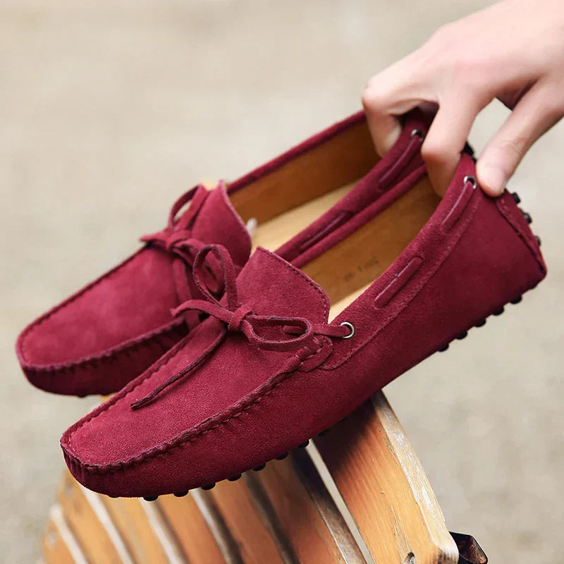 Mocassins Casuais de Camurça para o Verão