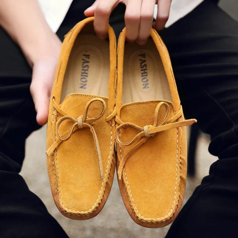 Mocassins Casuais de Camurça para o Verão