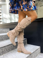 Lina - Botas com Efeito Camurça Confortáveis e Quentes