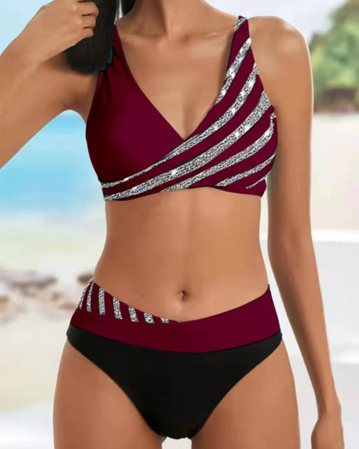 Candela™ | Bikini com Estampado em Tons Quentes