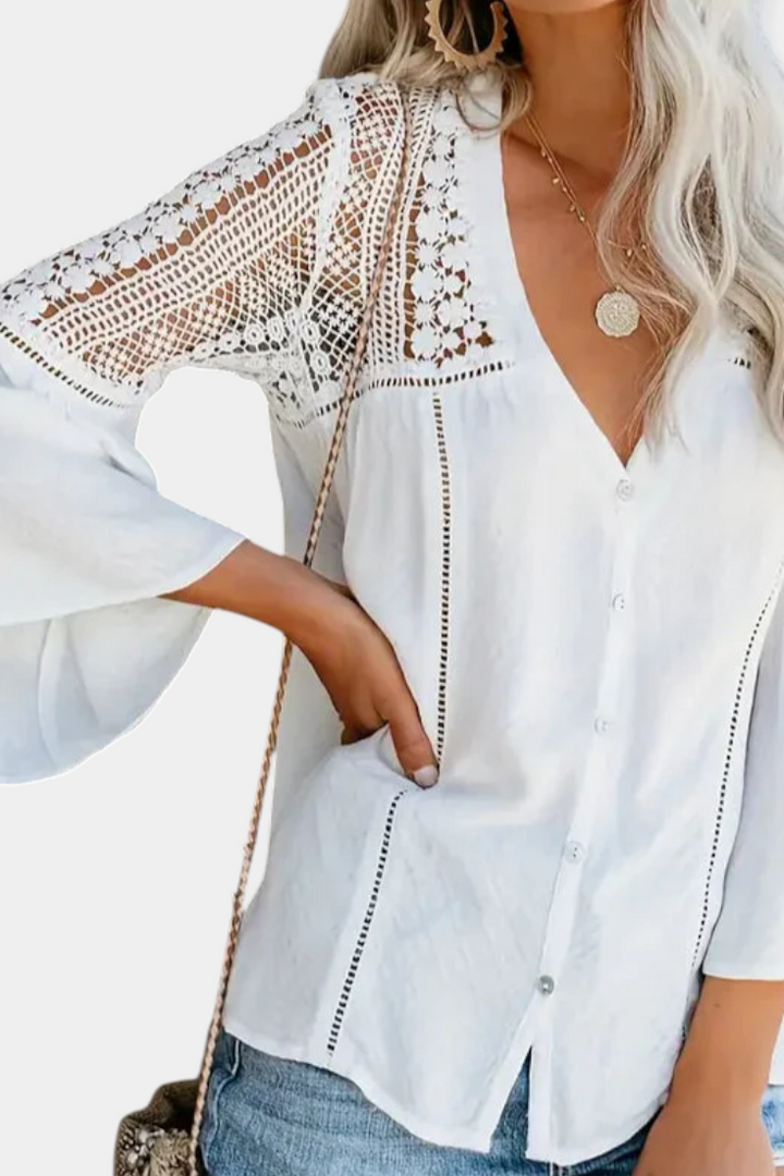 Blusa de Renda Sunwoven