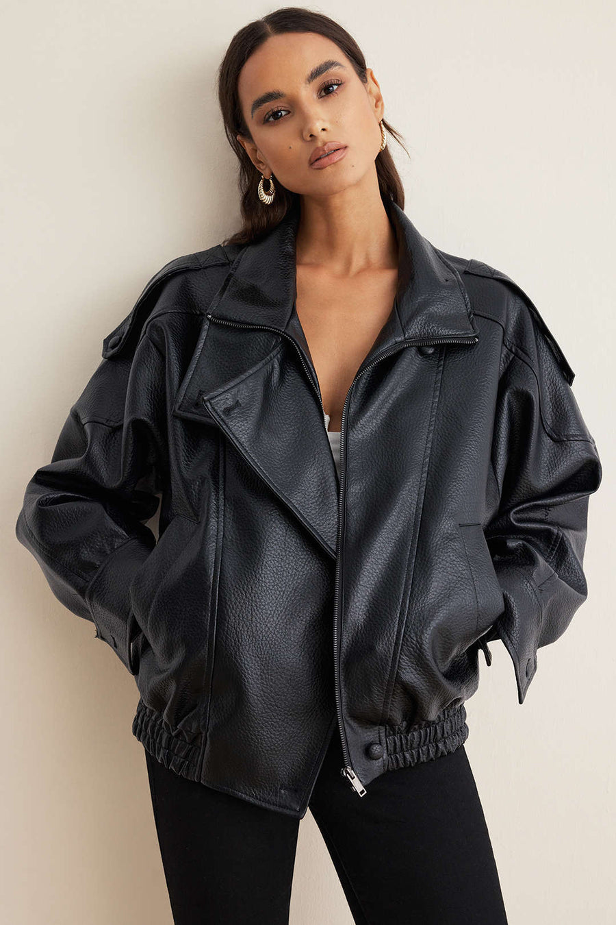 Jimena | Casaco de Couro Uptown