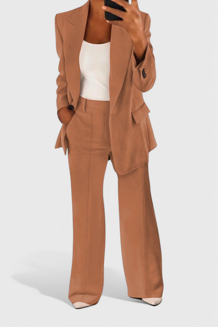 Kaia Conjunto Elegante de 2 Peças para o Trabalho e Muito Mais