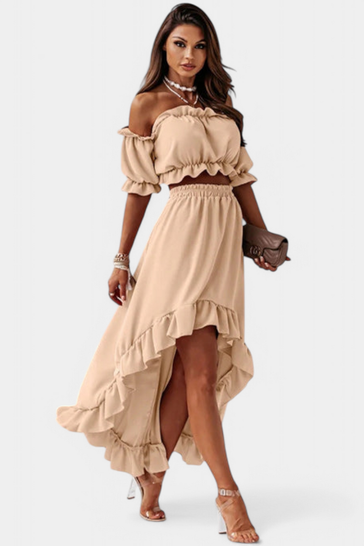 Katja Conjunto de Duas Peças Off-Shoulder