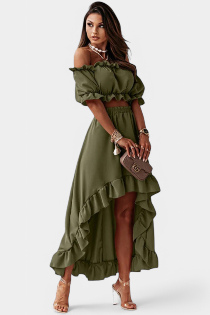 Katja Conjunto de Duas Peças Off-Shoulder