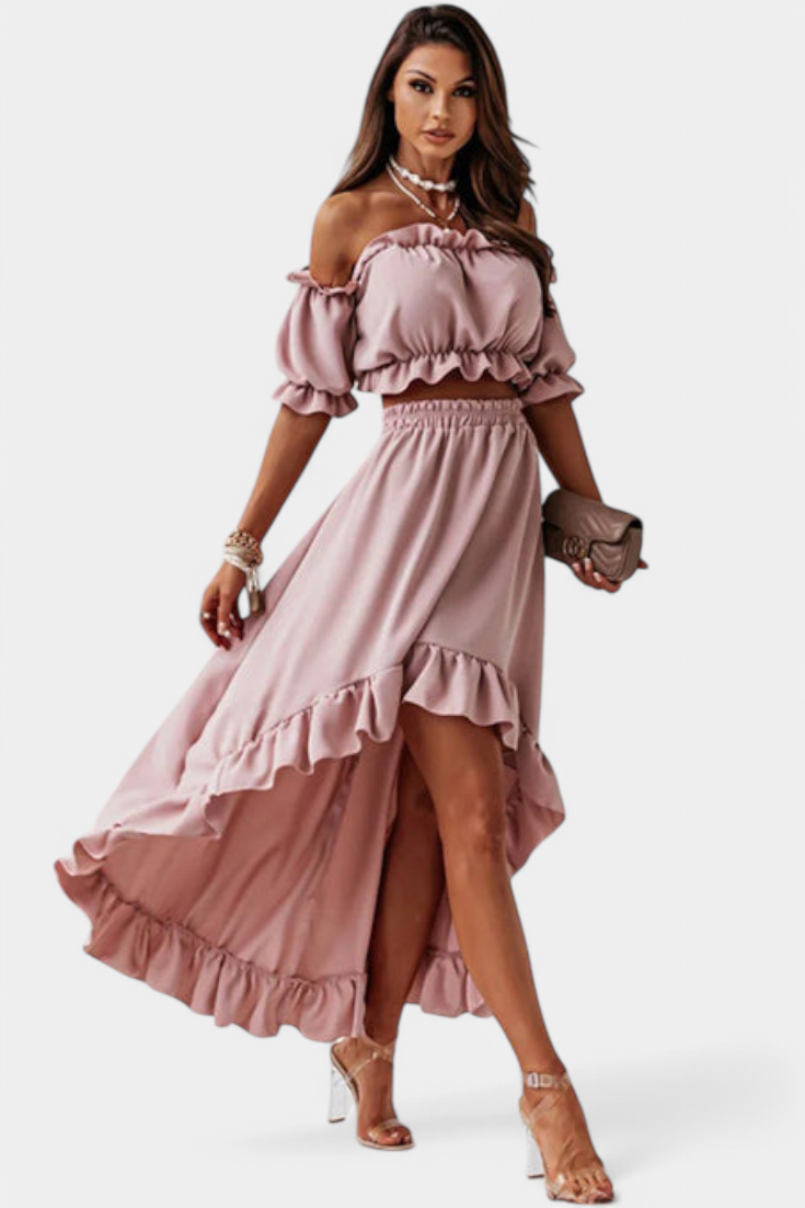 Katja Conjunto de Duas Peças Off-Shoulder