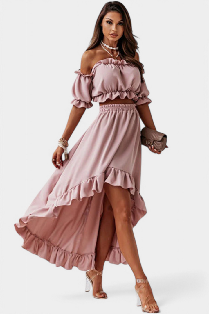 Katja Conjunto de Duas Peças Off-Shoulder