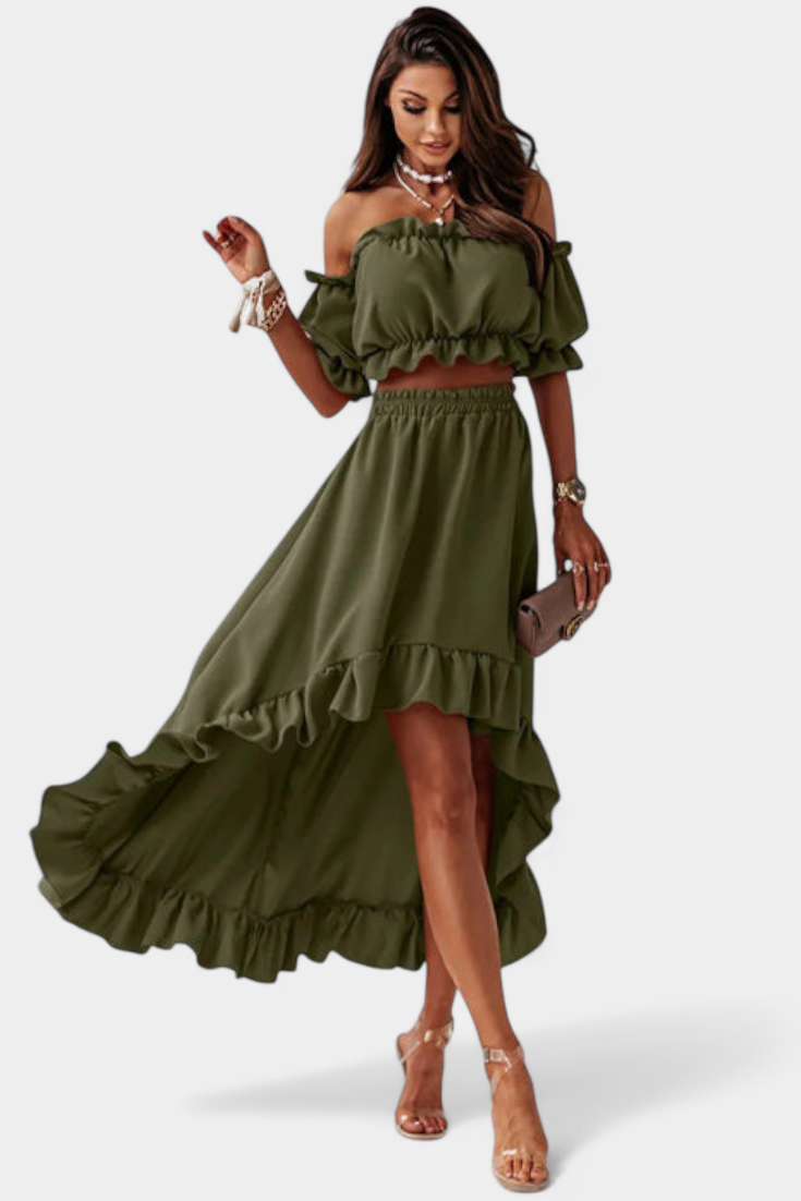 Katja Conjunto de Duas Peças Off-Shoulder