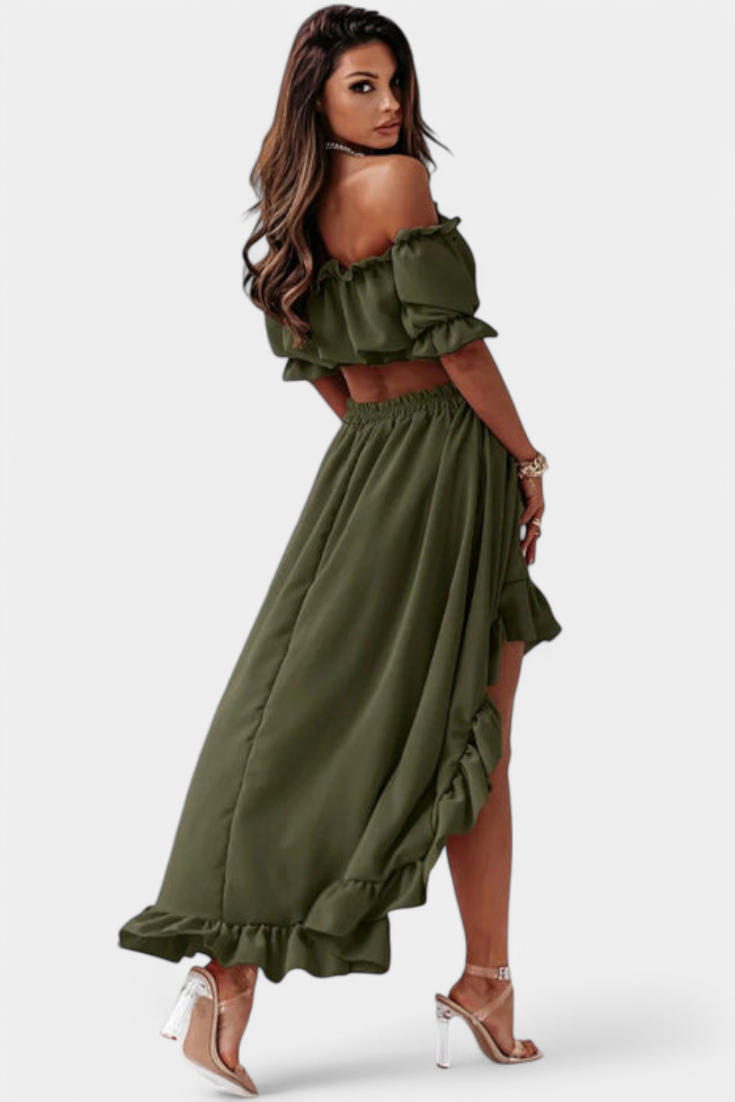 Katja Conjunto de Duas Peças Off-Shoulder