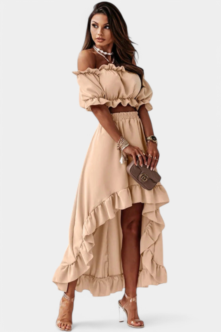 Katja Conjunto de Duas Peças Off-Shoulder