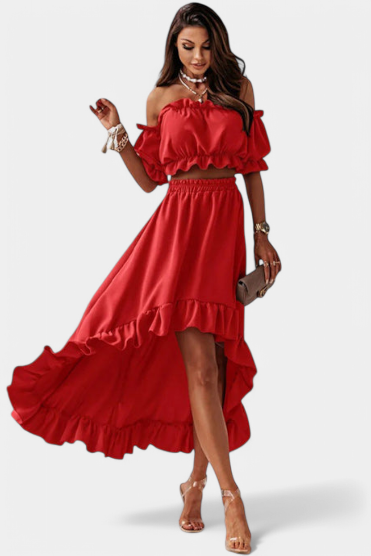Katja Conjunto de Duas Peças Off-Shoulder