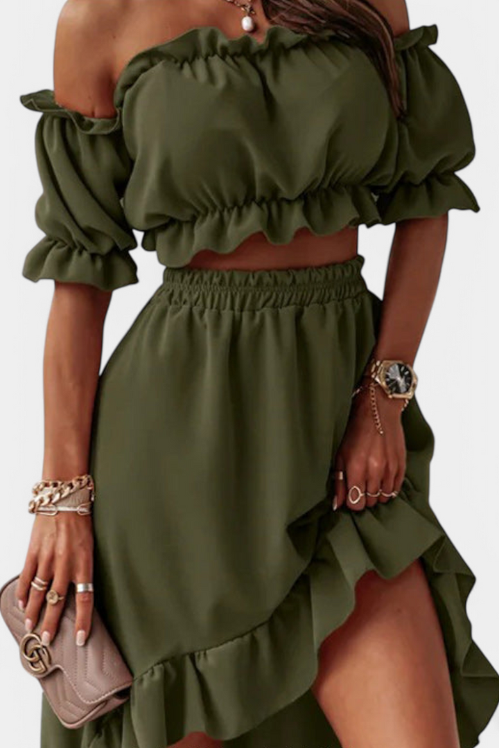 Katja Conjunto de Duas Peças Off-Shoulder