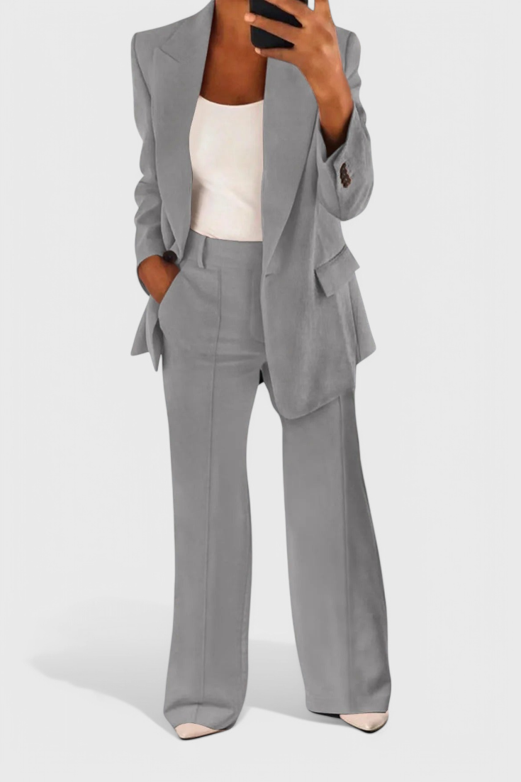 Kaia Conjunto Elegante de 2 Peças para o Trabalho e Muito Mais