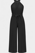 Patrizia Macacão Palazzo Plissado com Gola Halter
