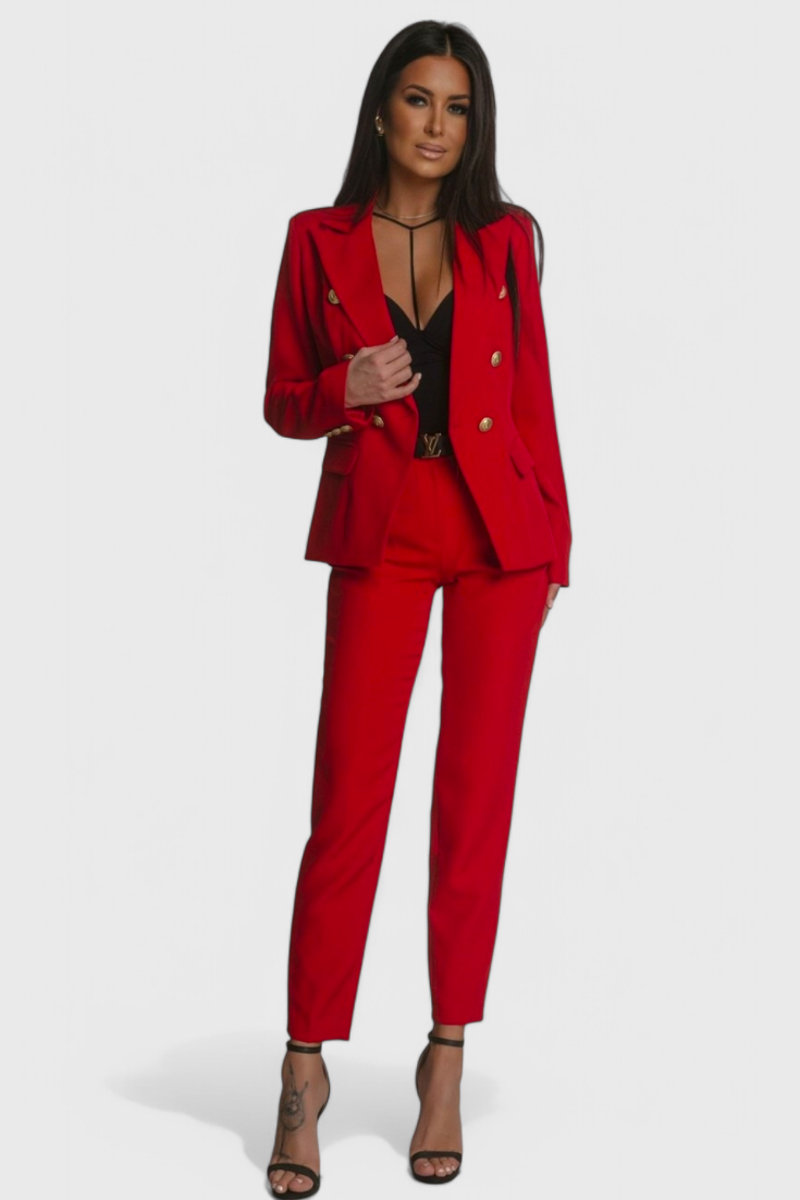Rosalind Conjunto de Blazer e Calças Elegante