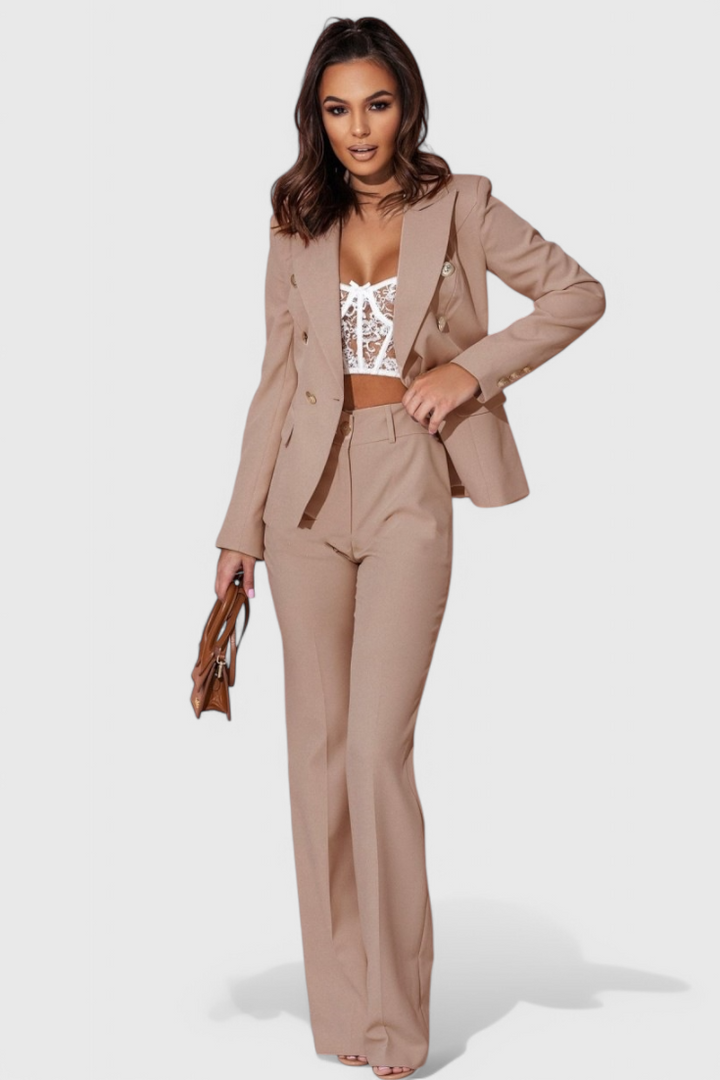 Rosalind Conjunto de Blazer e Calças Elegante