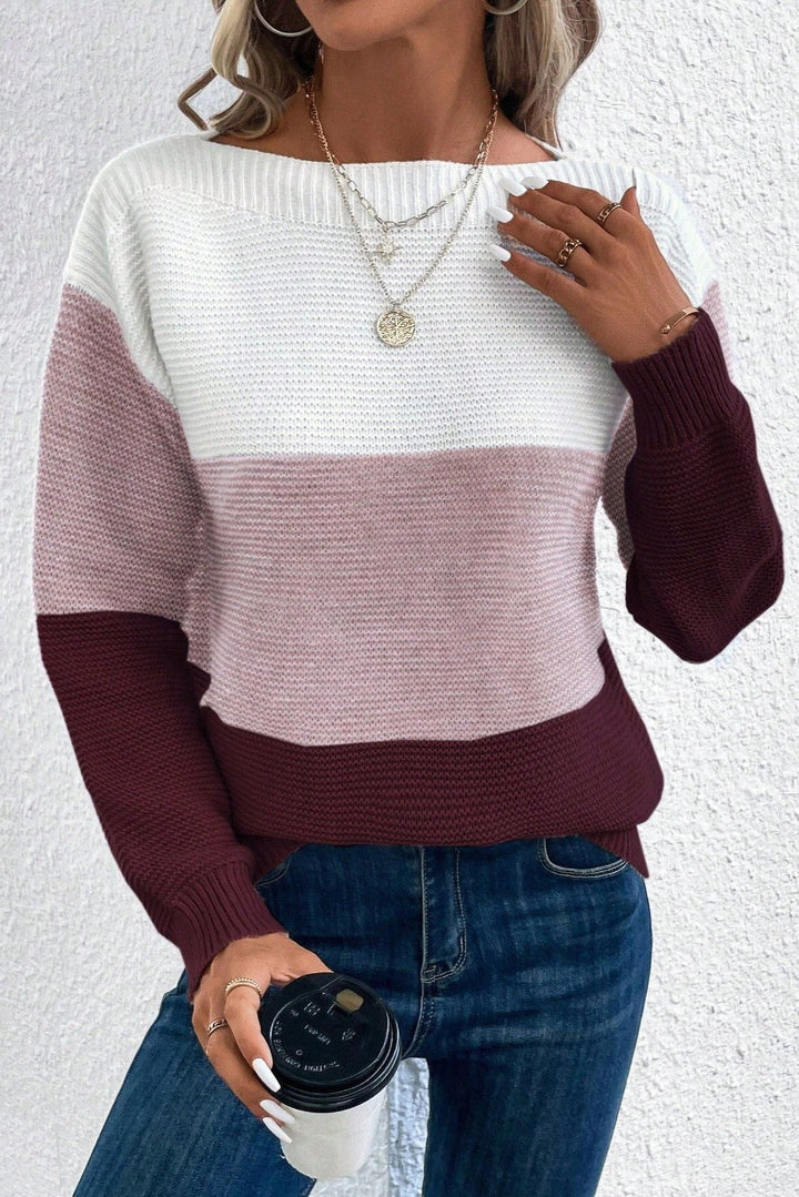 Soria Camisola de Mistura de Lã com Toque Suave