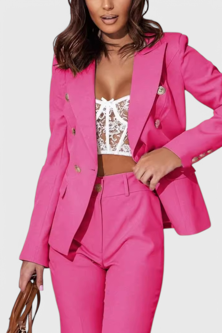 Rosalind Conjunto de Blazer e Calças Elegante