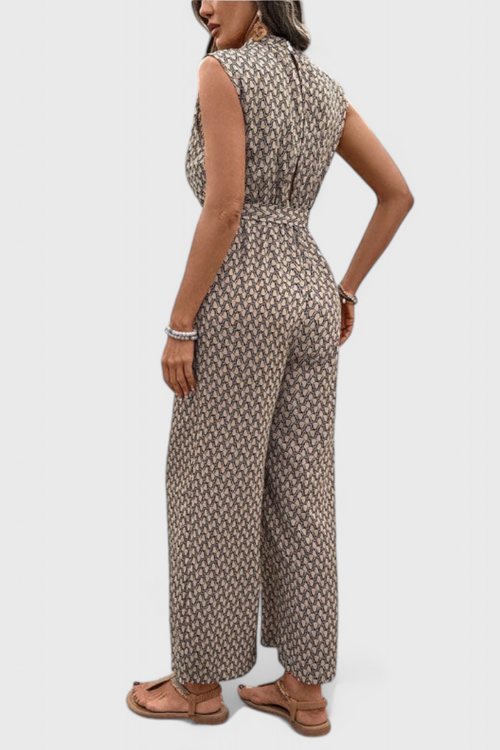 Luzia Macacão de Estampado Geométrico