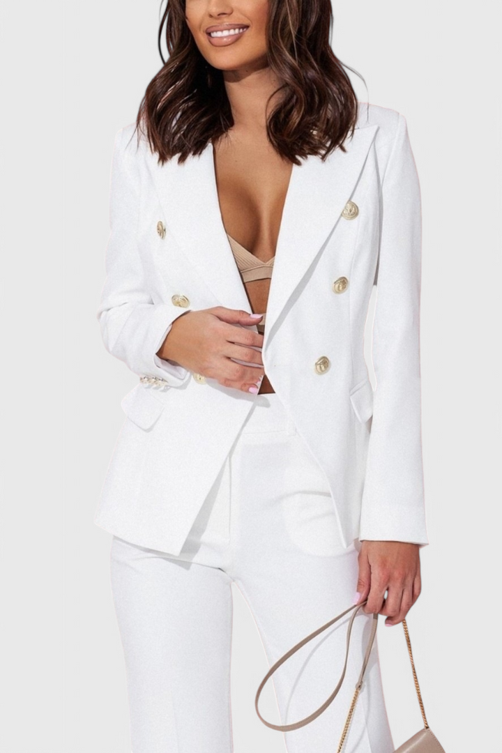 Rosalind Conjunto de Blazer e Calças Elegante