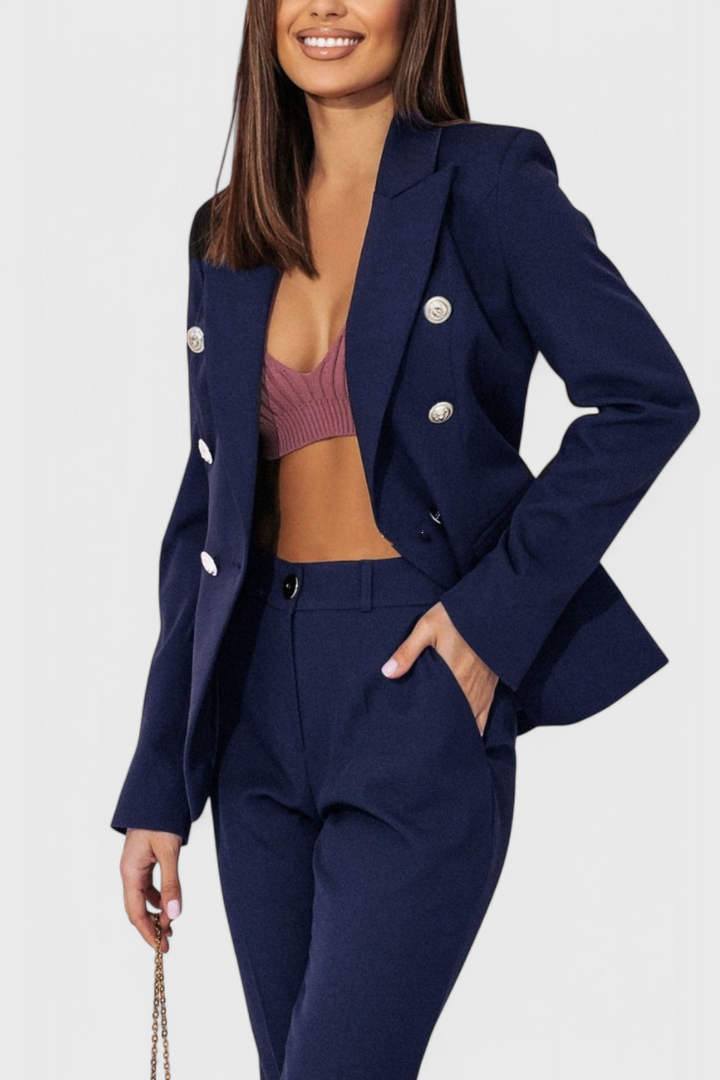 Rosalind Conjunto de Blazer e Calças Elegante