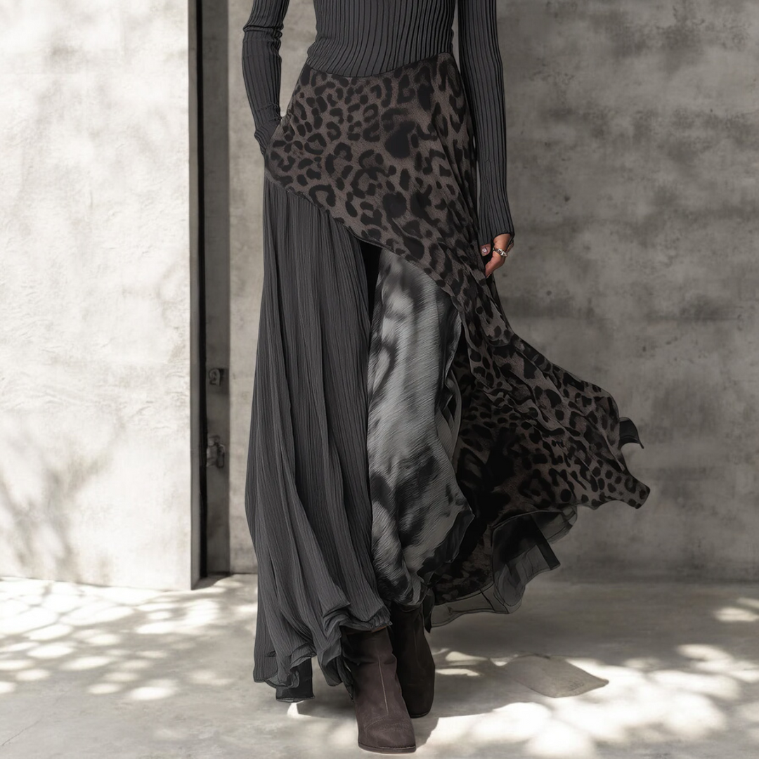 Alba Montiel™ | Vestido Comprido Leopardo