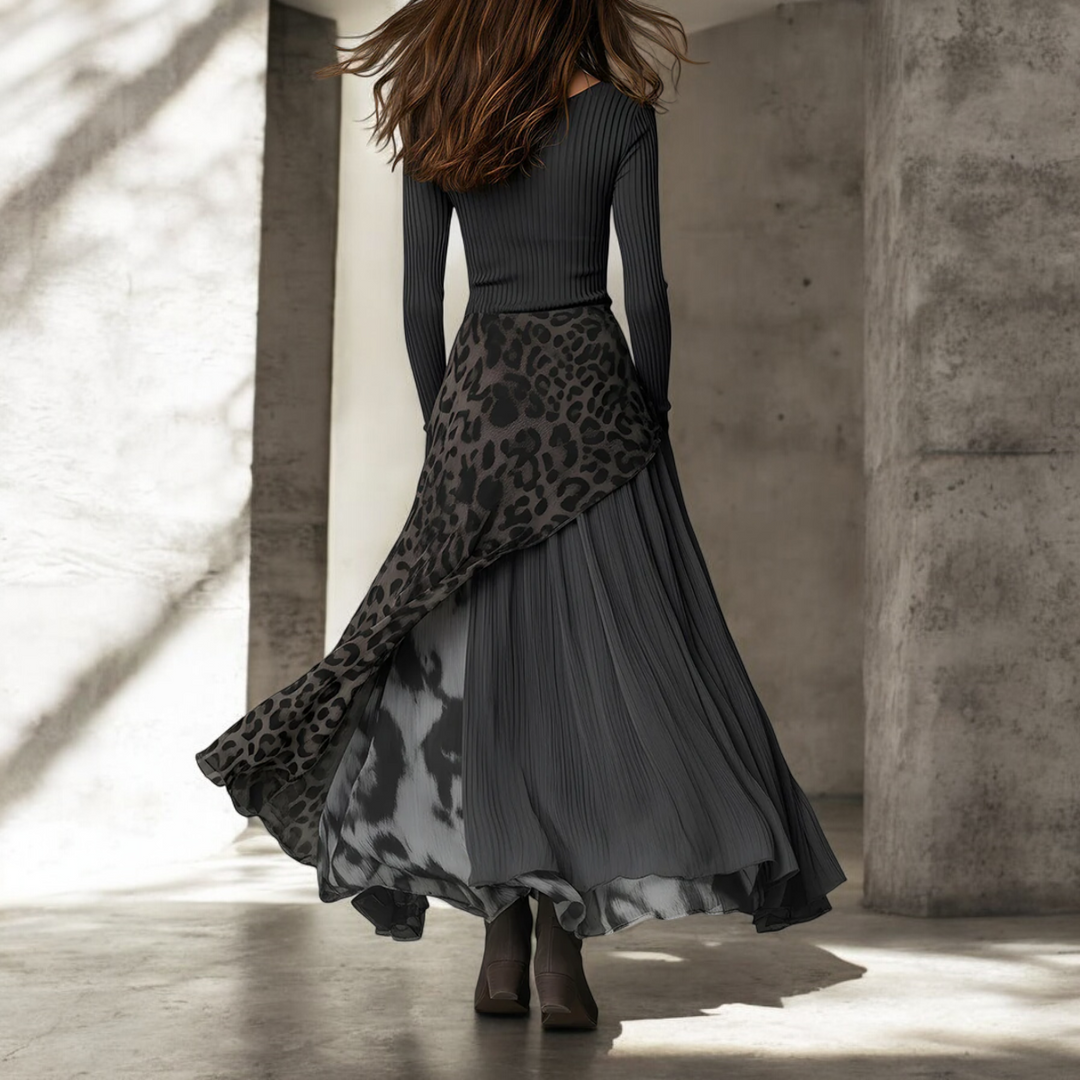 Alba Montiel™ | Vestido Comprido Leopardo