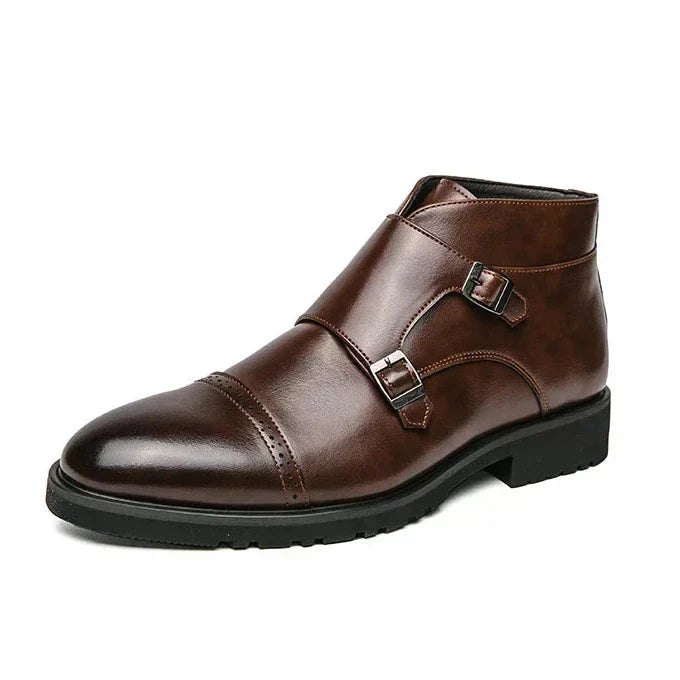 Botins Duplo Monge de Couro Sintético Parker™