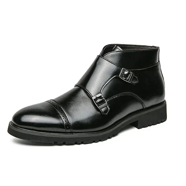 Botins Duplo Monge de Couro Sintético Parker™