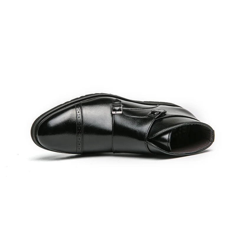 Botins Duplo Monge de Couro Sintético Parker™