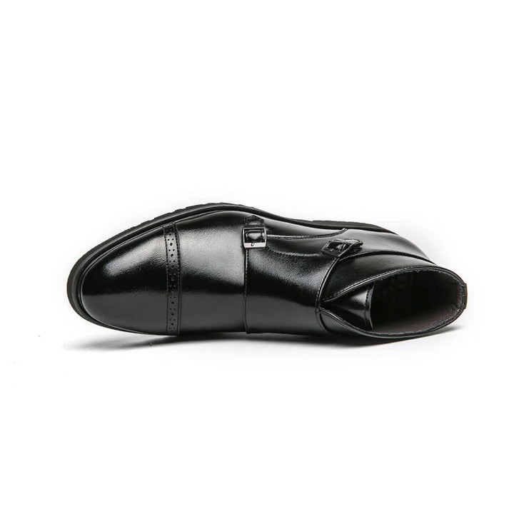 Botins Duplo Monge de Couro Sintético Parker™
