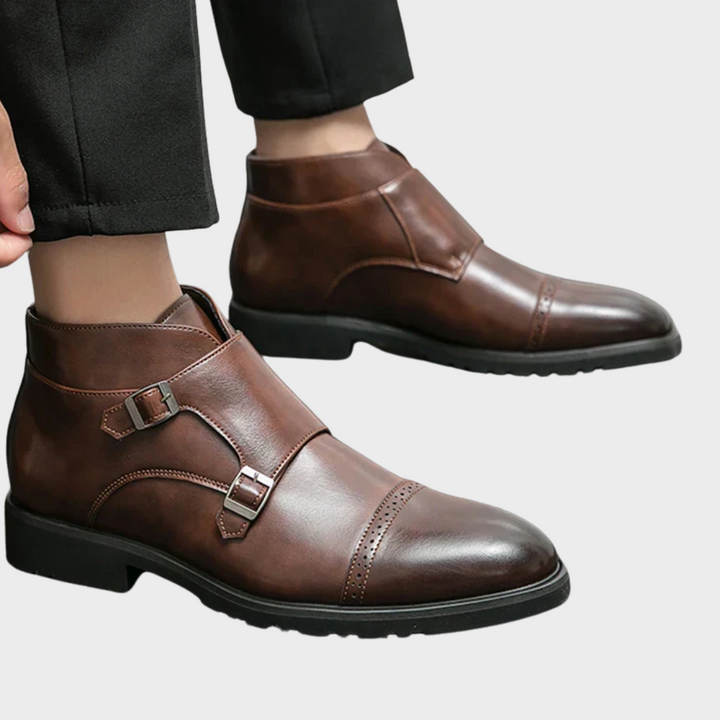 Botins Duplo Monge de Couro Sintético Parker™