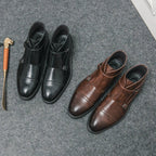 Botins Duplo Monge de Couro Sintético Parker™