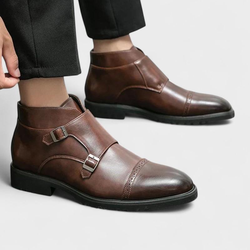 Botins Duplo Monge de Couro Sintético Parker™