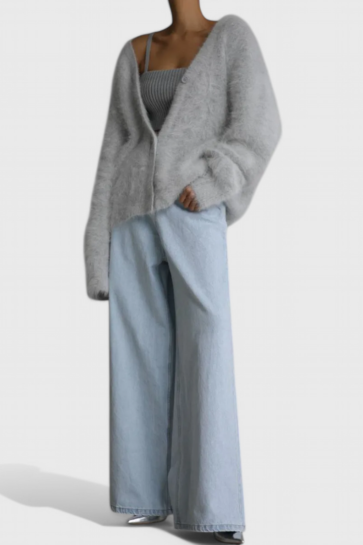 Daniela - Cardigan de Mistura de Caxemira Macia