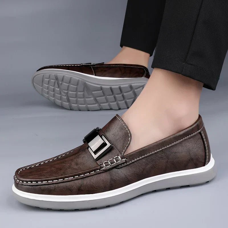 Mocassins de Pele de Luxo
