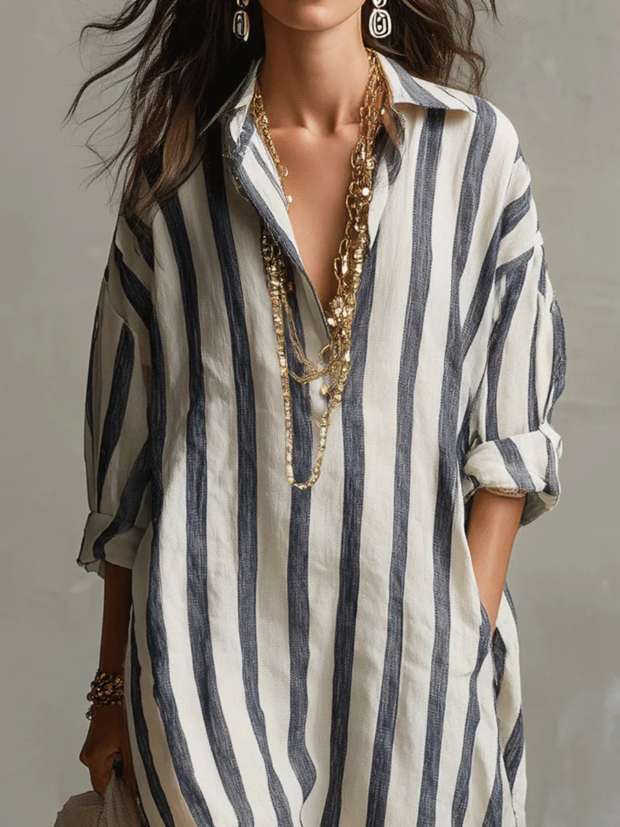 Pepa | Vestido Camiseiro Comprido