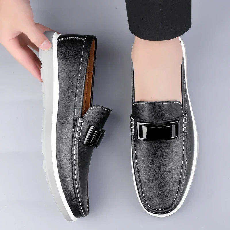 Mocassins de Pele de Luxo