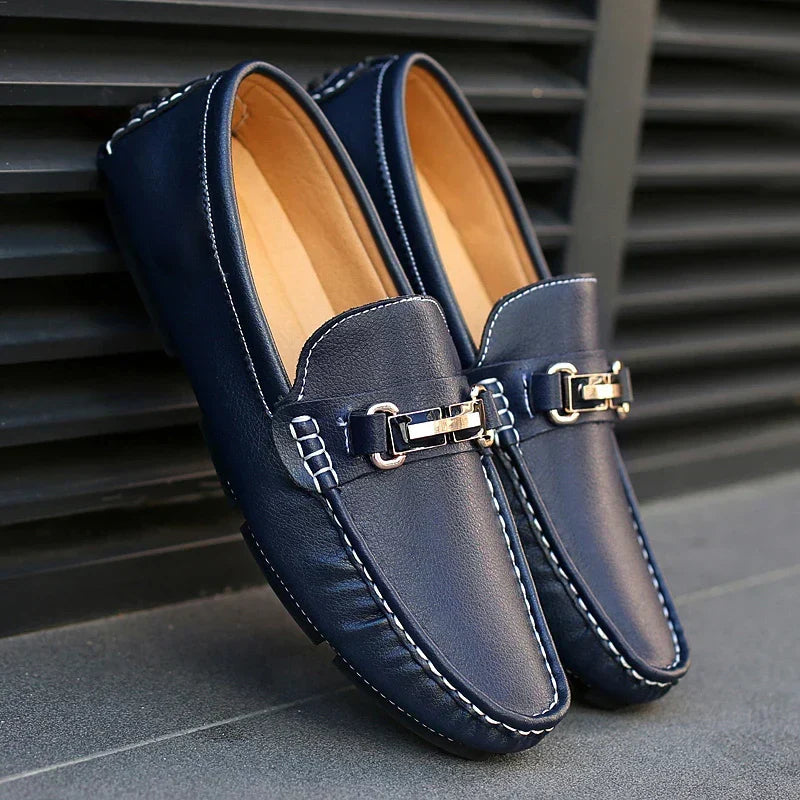Mocassins de Pele Autêntica